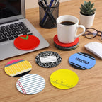 Qinyoung 6 Pcs Back to School Teacher Gifts Bulk Acrylic Pencil Crayon Drink - Image 2