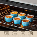 MALACASA Ramekins 6 oz Oven Safe, Small Ceramic Souffle Dishes - Image 4