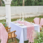 IVAPUPU Pink Table Runner 120 Inches - Image 2