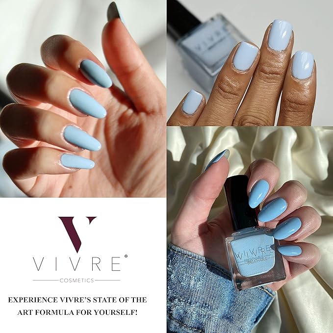 VIVRE Cosmetics Nail Polish - Quick Dry, Shiny, Halal, Vegan, Non-Toxic for Women and Girls - Long Lasting, Certified Breathable and Water Permeable - Ferris Wheel Affair