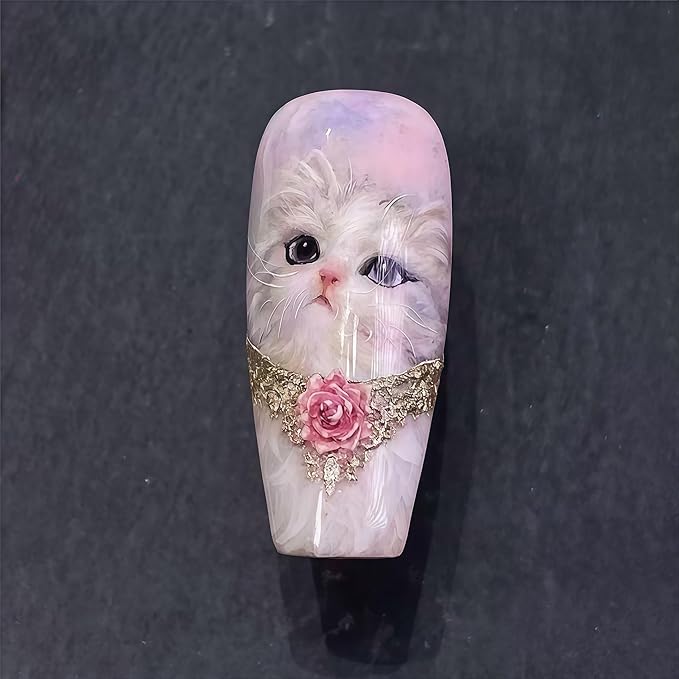 3D Lace Flowers Nail Art Molds Design, Y2k Decoration
