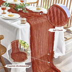 IVAPUPU Fall Terracotta Table Runner 120 Inch - Image 5