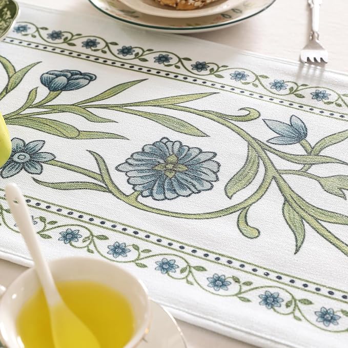 Designer French Linen Long Table Runner, Dining Table, Kitchen Decor, - Image 3