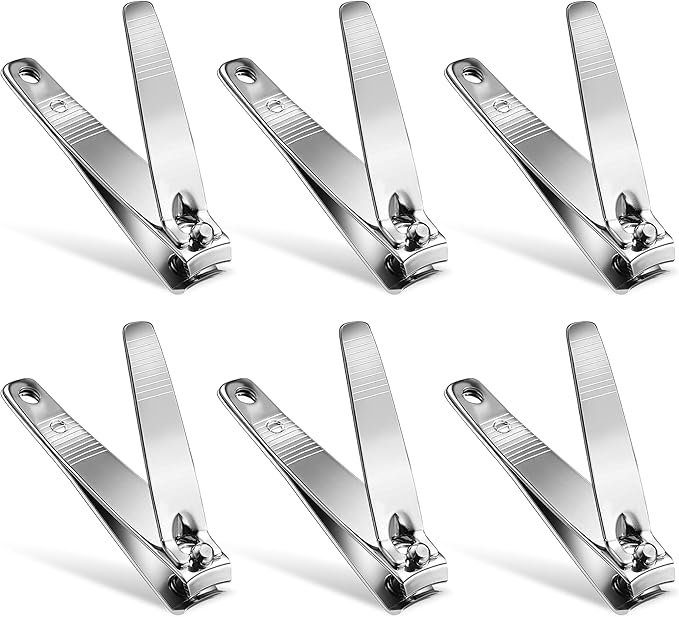 30 Pack Fingernail Clipper Toenail Clippers Pack, Stainless Steel Small Nail Clippers in Bulk,Portable Travel Fingernails for Men Women Homeless Care Package Supplies Bulk
