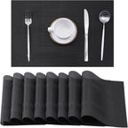 Leetaltree Black Frame Placemats Set of 8 by Leetaltree-ArtatEveryTable