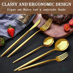 CEKEE 40-Piece Gold Silverware Set - Image 3