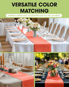 Pureegg Orange Plastic Table Runners - Image 2