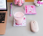 Sanrio Hello Kitty Strawberry Milk Glass Coasters - Image 8