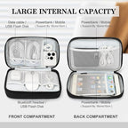 FYY Electronic Organizer, Travel Tech Pouch Bag, Waterproof, Double Layers - Image 3