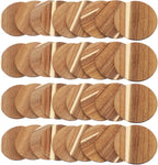 36PCS Unfinished Wood Coasters for Drinks 4 Inch Wooden Coaster Stackable - Image 9