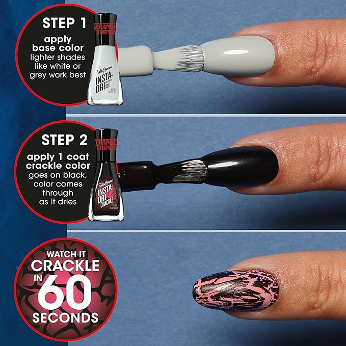 Sally Hansen Insta-Dri x Stranger Things Nail Polish, Rift, 0.31oz