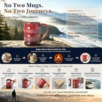 22oz Red Kiln-Change Ceramic Coffee Mug - Image 5