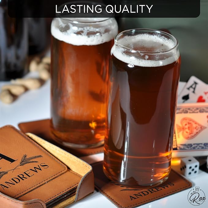 Personalized Leatherette Coasters - Image 5