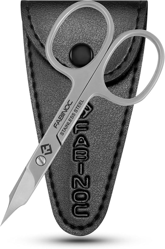 Nail and Cuticle Scissors – German Quality Stainless Steel –Multi-purpose Professional Grooming Curved Blade Scissors for Manicure, Pedicure, Eyebrow, Eyelash, Dead Skin
