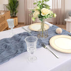 12 Pack 10Ft Dusty Blue Cheesecloth Table Runner 23 x 120 Inch | Gauze Rustic - Image 6