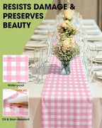 Pureegg Gingham Plastic Table Runners - Image 3