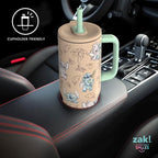 Zak Designs Stitch 30oz Spill-Proof Insulated Stainless Steel Tumbler | BPA Free - Image 8