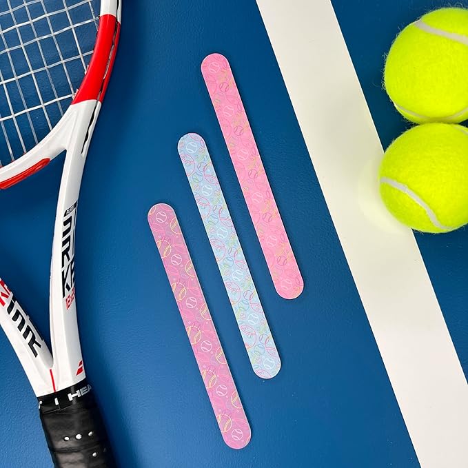 Racquet Inc. - Tennis Nail File 3-Pack - Double-Sided Emery Board for Nail Care, Manicure & Pedicure, Professional Nail Buffer & Filer for Smooth, Shaped Nails