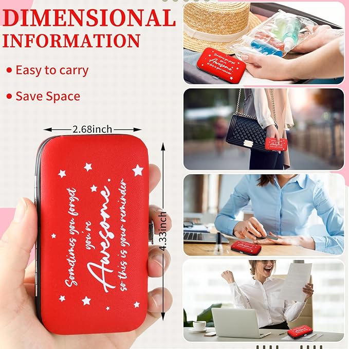 24 Set Manicure Kit Bulk Steel Nail Clippers 7 in 1 Stainless Grooming Nail Kit Christmas Appreciation Gift Bulk Professional Pedicure Tool for Adults Women Men Employee Personal Care(Red)