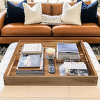 Extra Large Ottoman Tray, Oversized Coffee Table Tray, Serving Platter Tray - Image 2