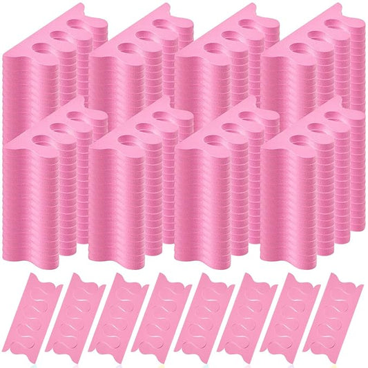 Mumufy 500 Pcs (250 Pairs) Sponge Toe Separators Pedicure Tool Kit Soft Toe Spacers for Pedicures Spreaders Finger Dividers for Women Men Feet Nail Manicure Toenails Art Painting Polish Spa(Pink)