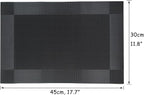 Table Placemats Dining Table Place Mats Set of 4 Heat Resistant Insulation - Image 5