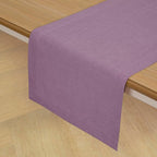 Solino Home 100% Pure Linen Table Runner Mulberry Woven, Fete 14 x 36 in | - Image 5