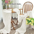 IVAPUPU Ivory Table Runner 120 Inches - Image 5