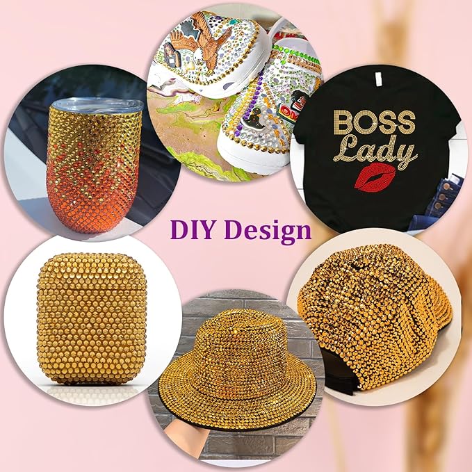 30000Pcs Resin Rhinestones for Bedazzling with Tweezers, Mine Gold Rhinestones for Crafting with B7000 Jewelry Glue for DIY Crafts Clothing Tumblers Shoes Fabric Nail Art