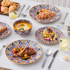 vancasso 12 Pieces Dinnerware Sets, Porcelain Dishes Set - Image 5