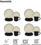 HomeVss 20-Piece Dinnerware Set - Image 5