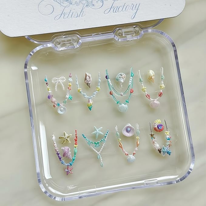 3D Shell Nail Art Molds Summer Beach Design, Silicone Nails Tool Y2k Decoration