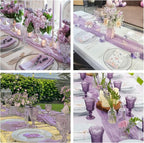 10 Pack Cheesecloth Table Runner 10FT Boho Gauze Rustic Fabric Table Runner - Image 7