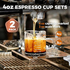 4 Oz Espresso Shot Cups Set of 2 Double Spout - Image 2