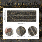 Artoid Mode Black Gold Gauze Table Runner 120 Inch 10FT, Glitter Metallic Foil - Image 7
