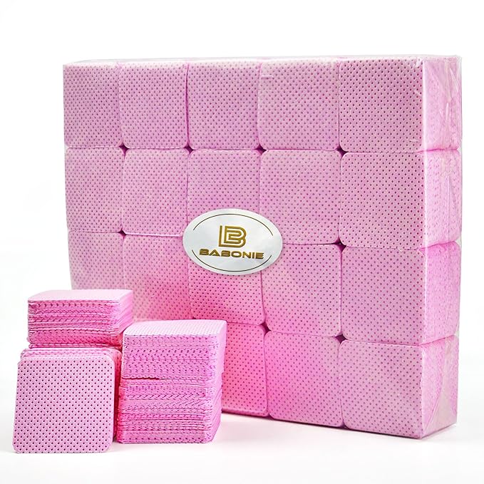 2000PCS Lint Free Nail Wipes for Gel Nail Polish Absorbent Soft Gel Nails Wipes Eyelash Extension Glue Nail Cleaning Pads for Nails Art Supplies