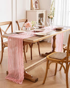 Pureegg 2-Pack Cheesecloth Table Runner, Baby Shower, Wedding and Farmhouse - Image 8