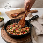 Zulay Kitchen Extra-Large 5-Piece Wooden Spoon Set - Image 9