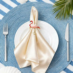 Tropical Flamingo Napkin Rings Set of 12 Gold Pink Bird Napkin Holders - Image 3