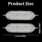2 Pcs Doily Table Runner Crochet Table Runner - Image 3