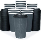 To Go Coffee Cups With Lids - 16 oz Disposable Coffee Cup With Lid. Large Togo - Image 2