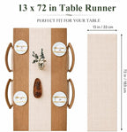 Plaid Table Runner, Woven Grid Pattern, Linen Texture Elegant Dining Table Decor - Image 5