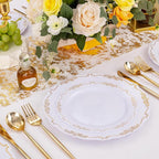 U-QE 100PCS Gold Plates Disposable - Image 8