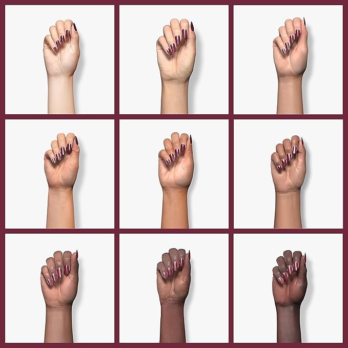 wet n wild Wild Shine Nail Polish, Red Burgundy Frost, Nail Color