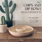 Mora Ceramic Chips and Dip Serving Tray: Large Divided Party Bowl Set - Image 2