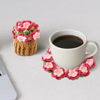 Crochet Flower Coasters, Handmade Bouquet Coasters - Image 6