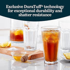 Libbey Gibraltar DuraTuff Drinking Glass Drinking Cup Set, Iconic Heavy Base - Image 4
