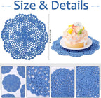 10 Pcs 8 Inch Cute Crochet Doilies Crochet Flower Coasters Handmade Cotton - Image 3