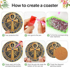 Mrnsiet 8 PCS Diamond Art Coasters Kits - Image 6