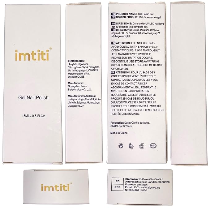 Imtiti Red Gel Nail Polish, 0.5 fl oz Neon Color Soak Off Polish for Nail Art Manicure Salon DIY Lamp Design Easter Decoration